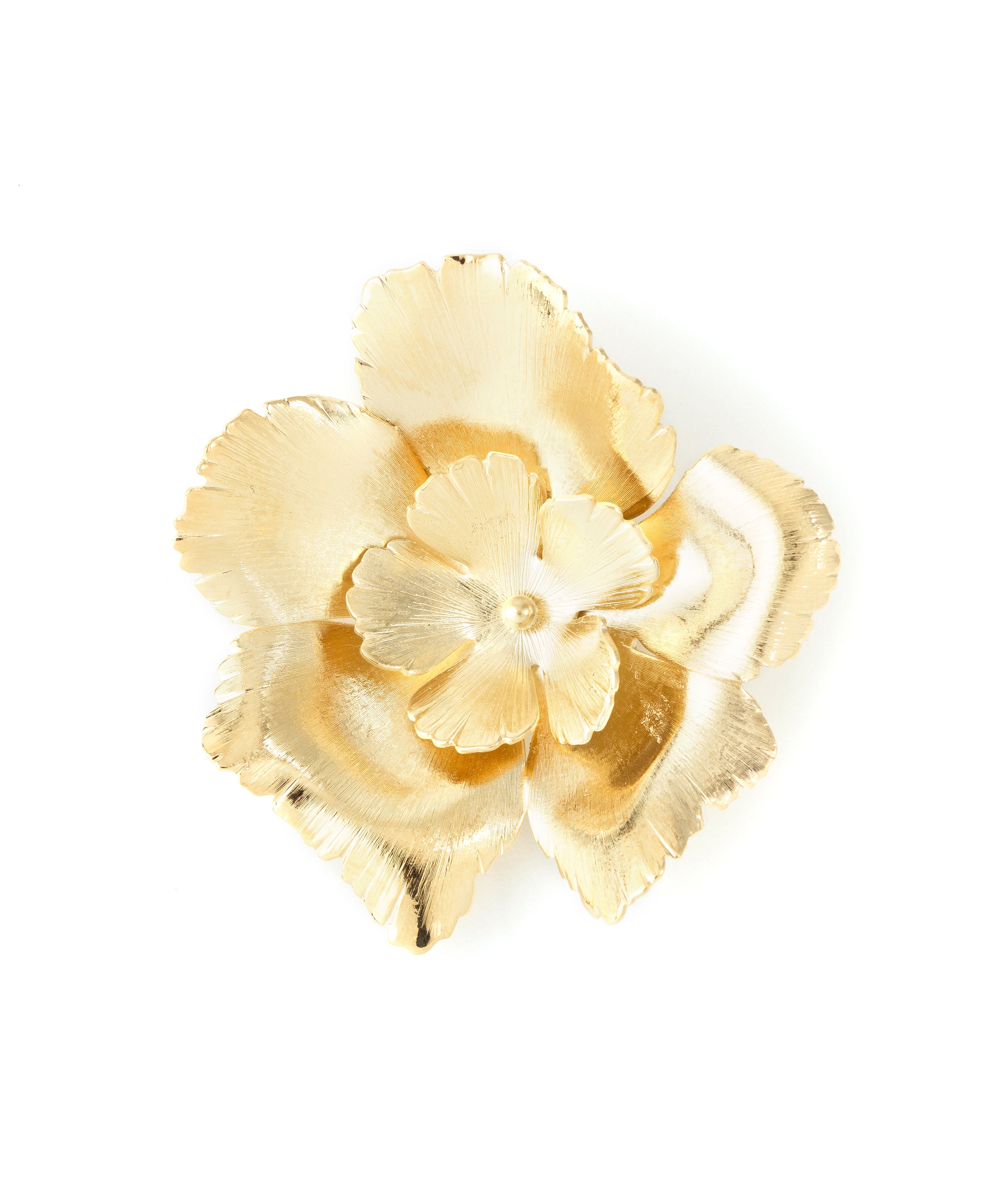 Broche Orphée Or Fleurs Accessoires Monsieur Simone