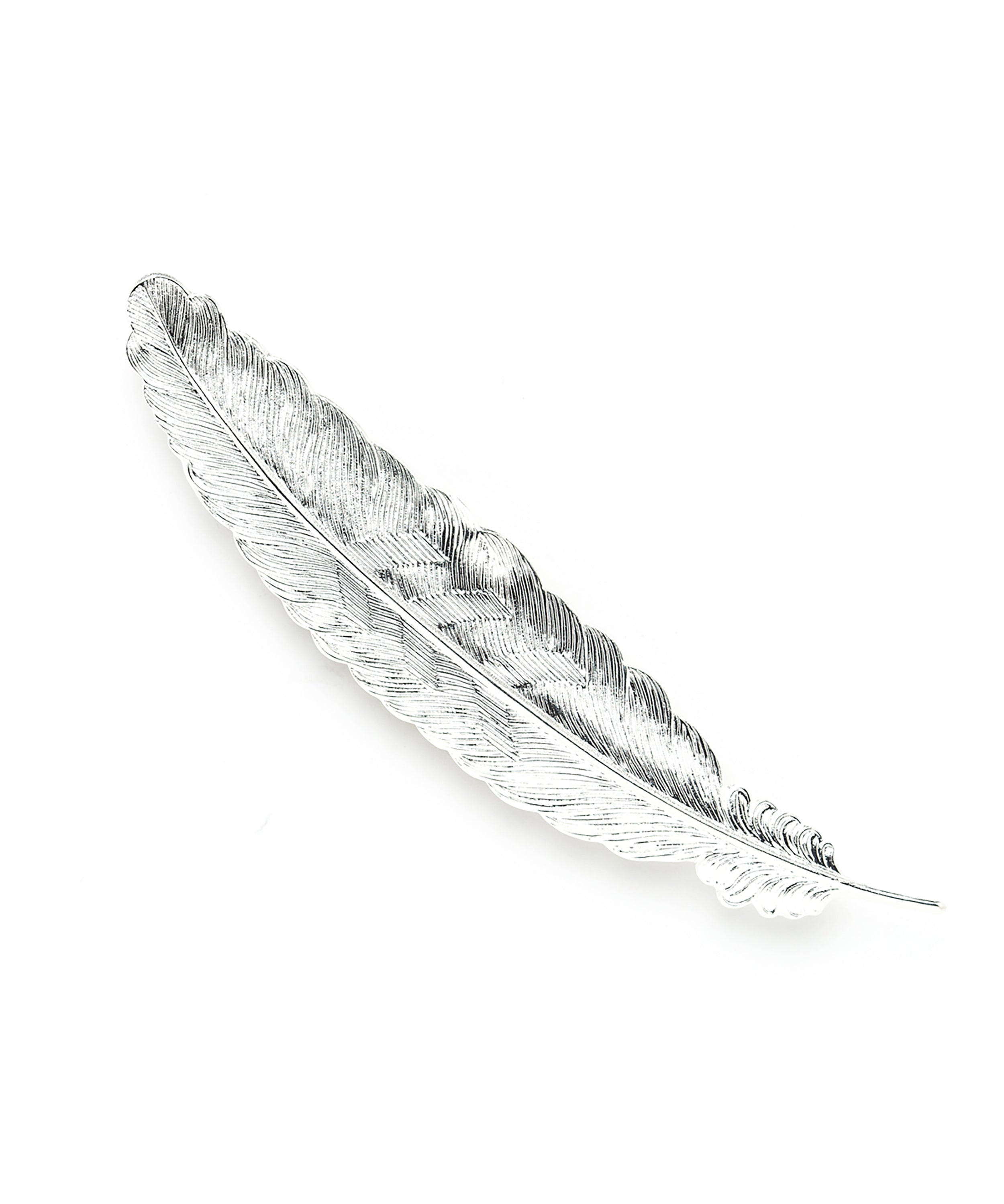Broche Phébé Argent Plume Accessoires Monsieur Simone