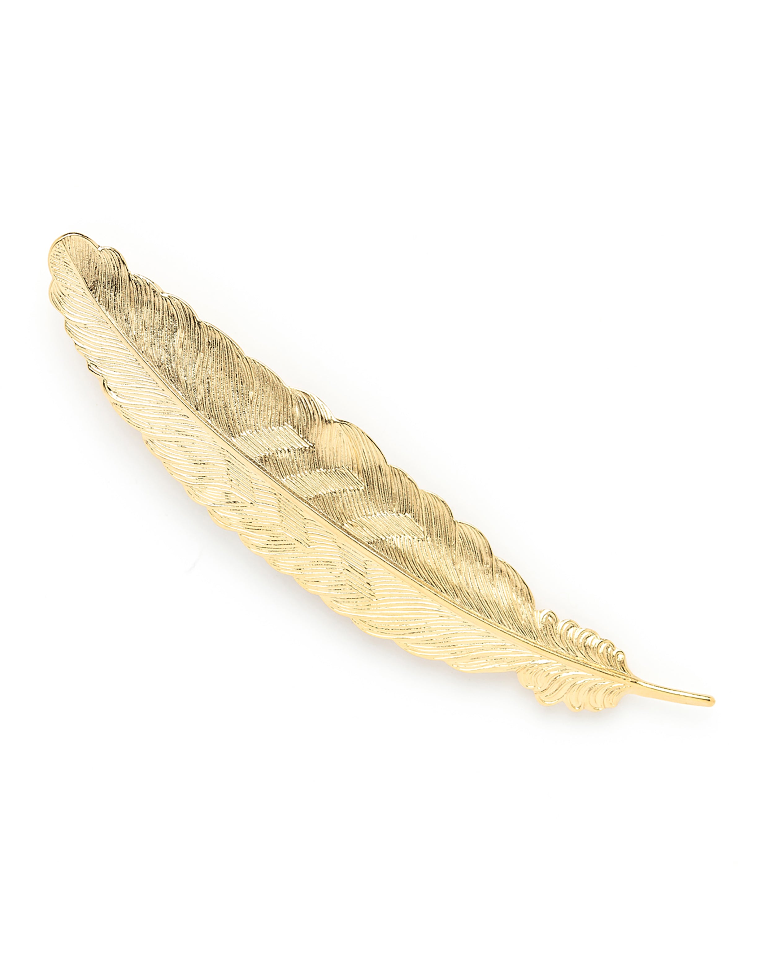 Broche Phébé Or Plume Accessoires Monsieur Simone