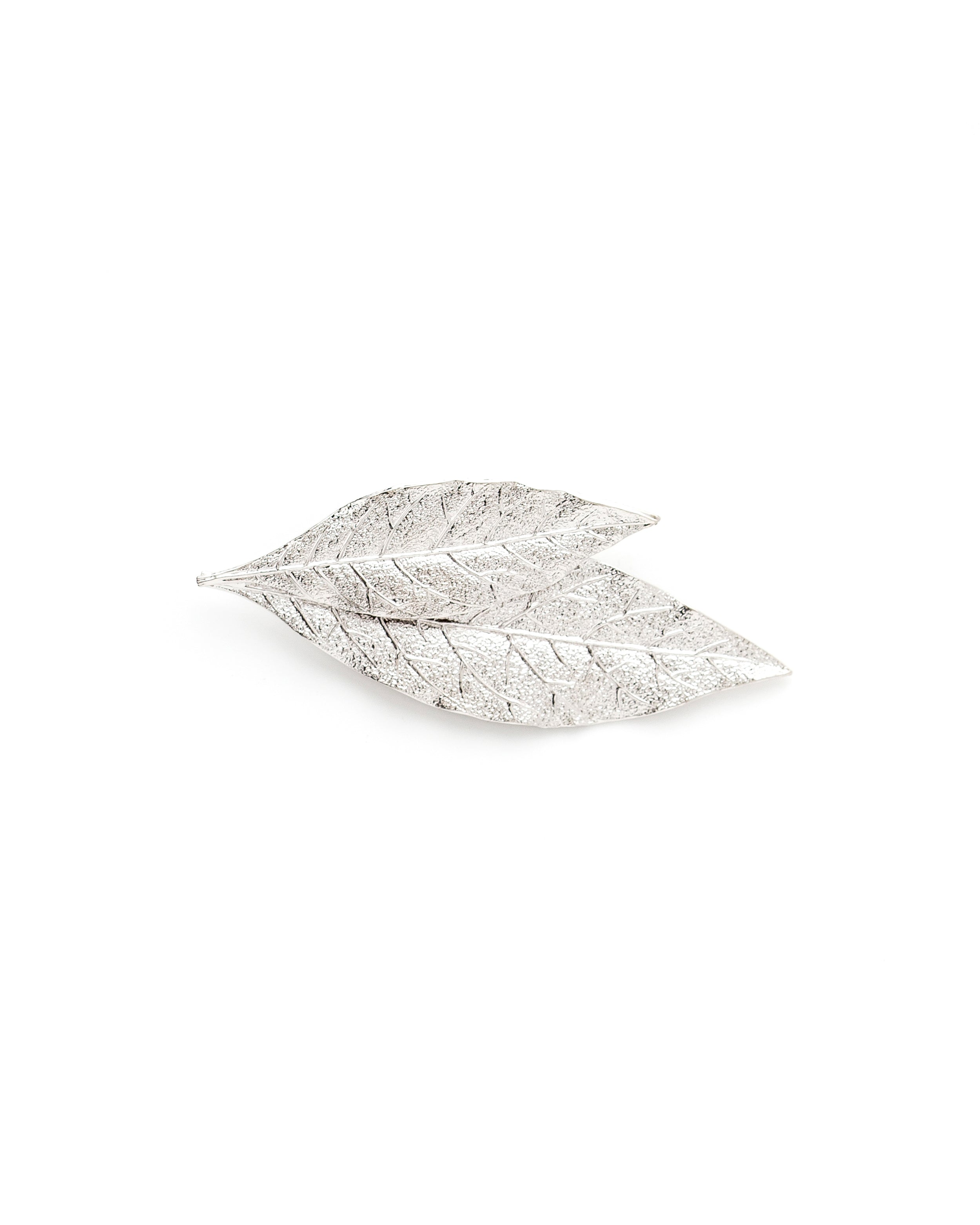 Broche Thalie Argent Feuilles Accessoires Monsieur Simone