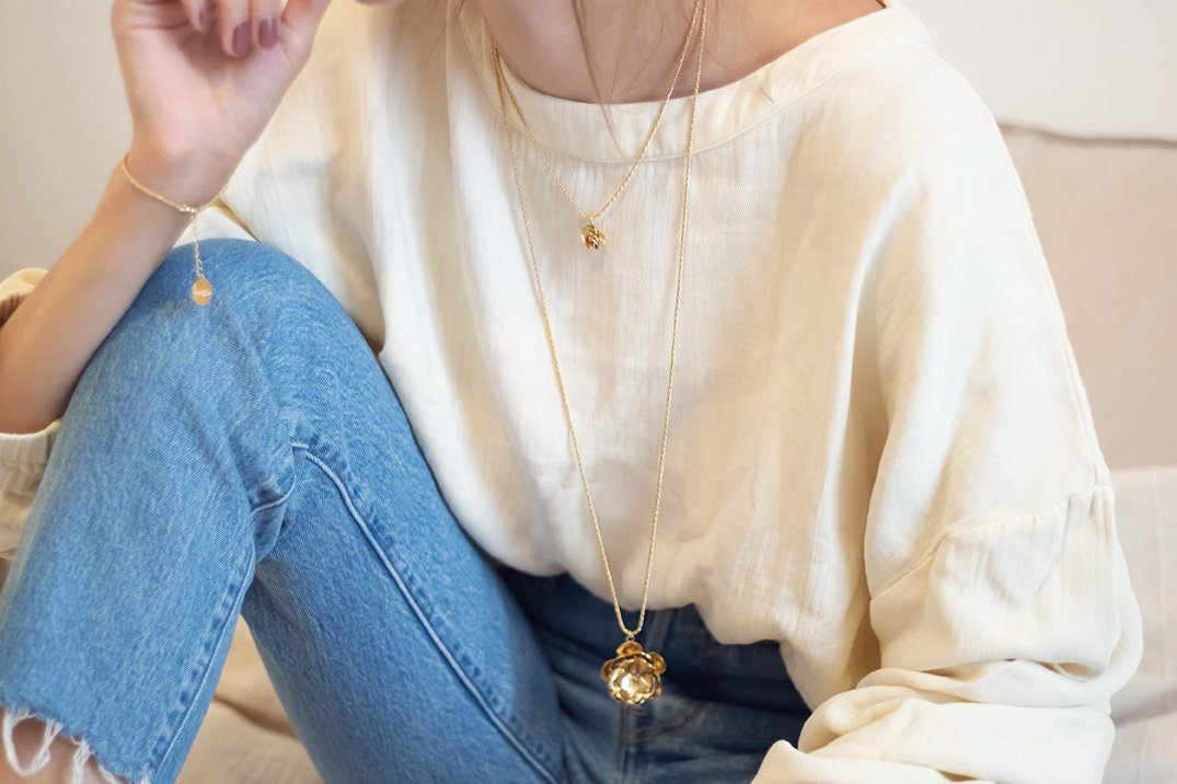 Collier Aglaé Argent Fleur Colliers Monsieur Simone