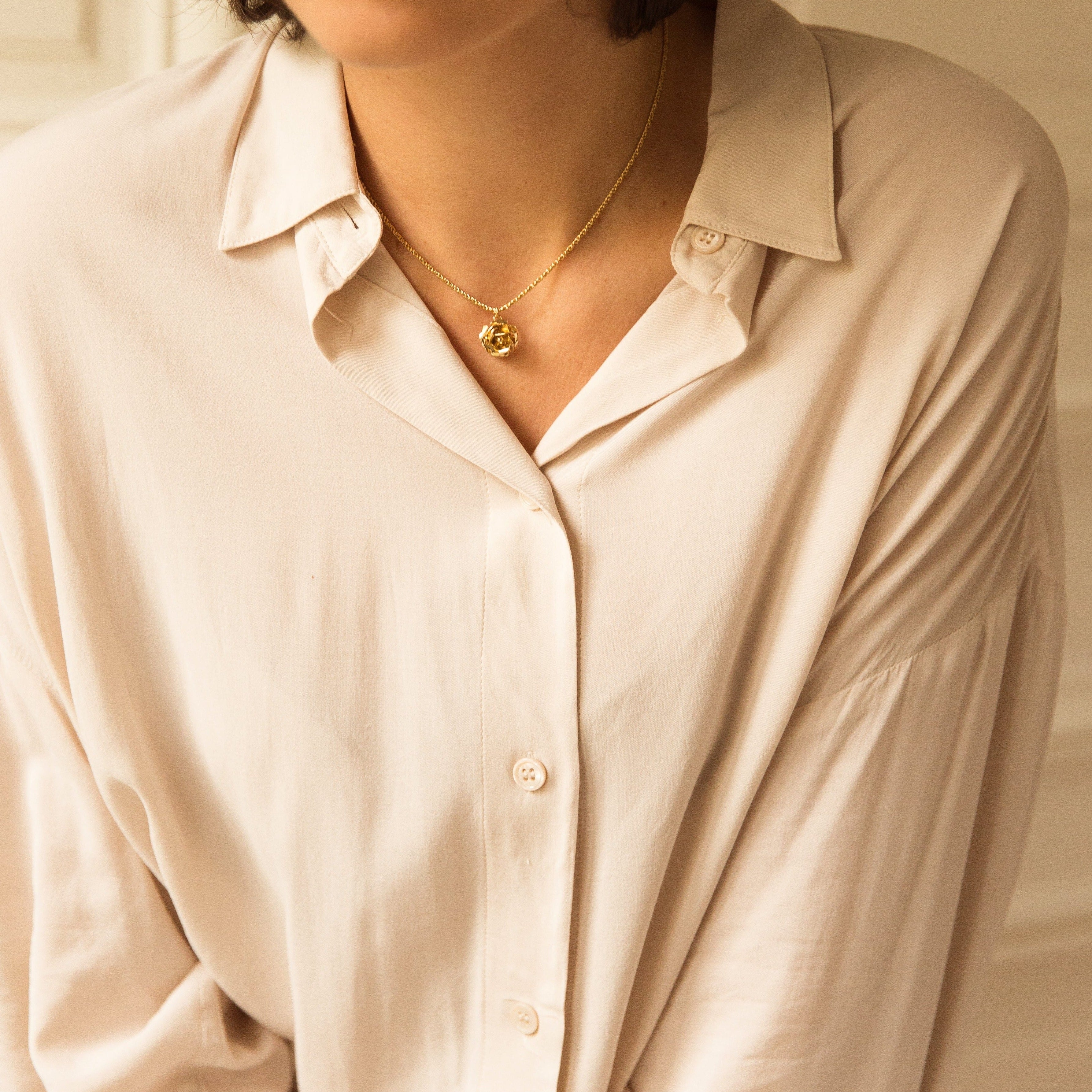Collier Aglaé Or Fleur Colliers Monsieur Simone