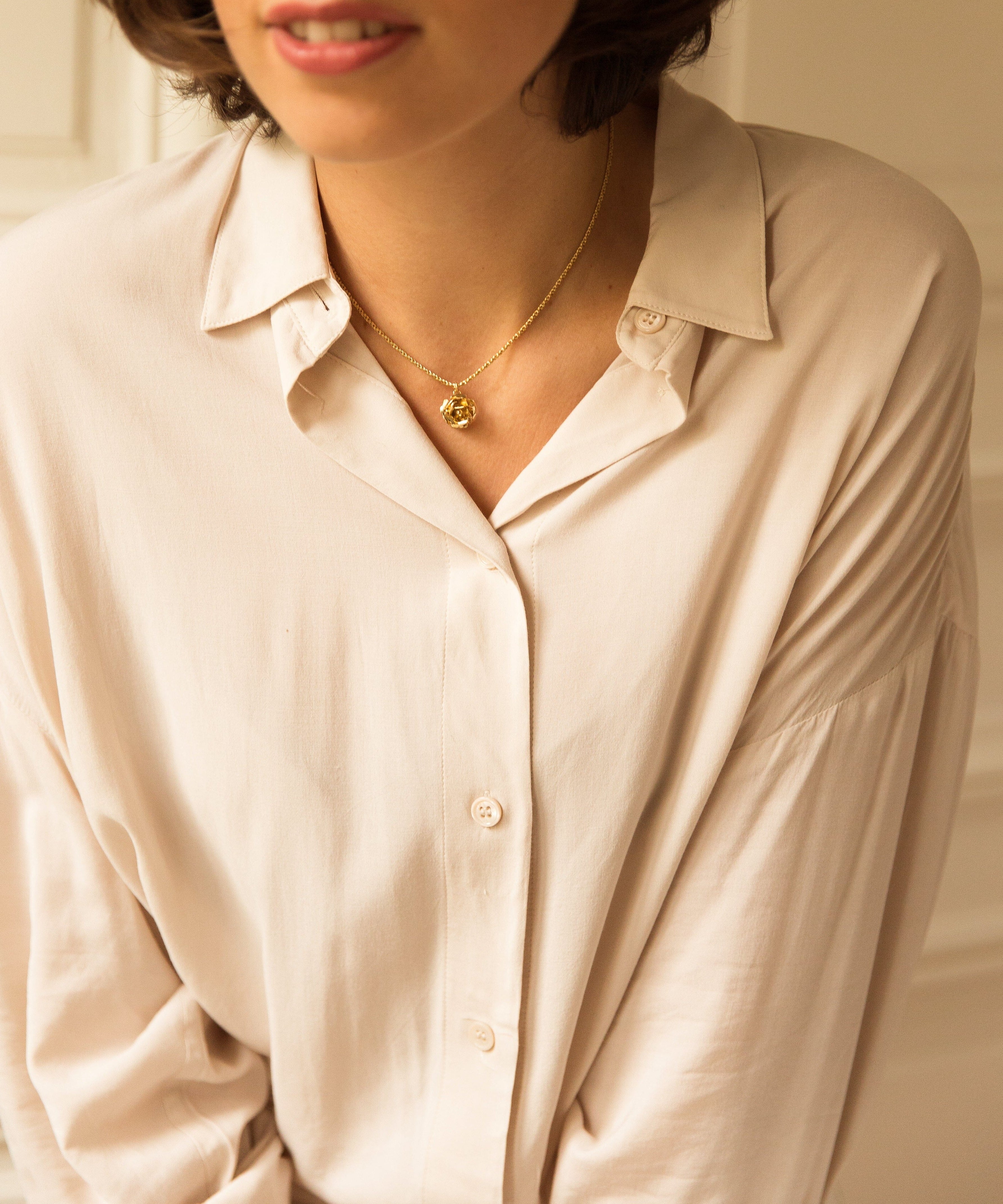 Collier Aglaé Or Fleur Colliers Monsieur Simone