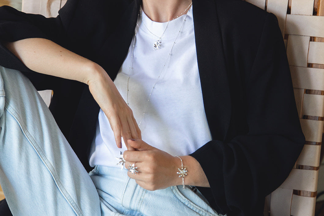Collier Éos Argent Soleil Colliers Monsieur Simone