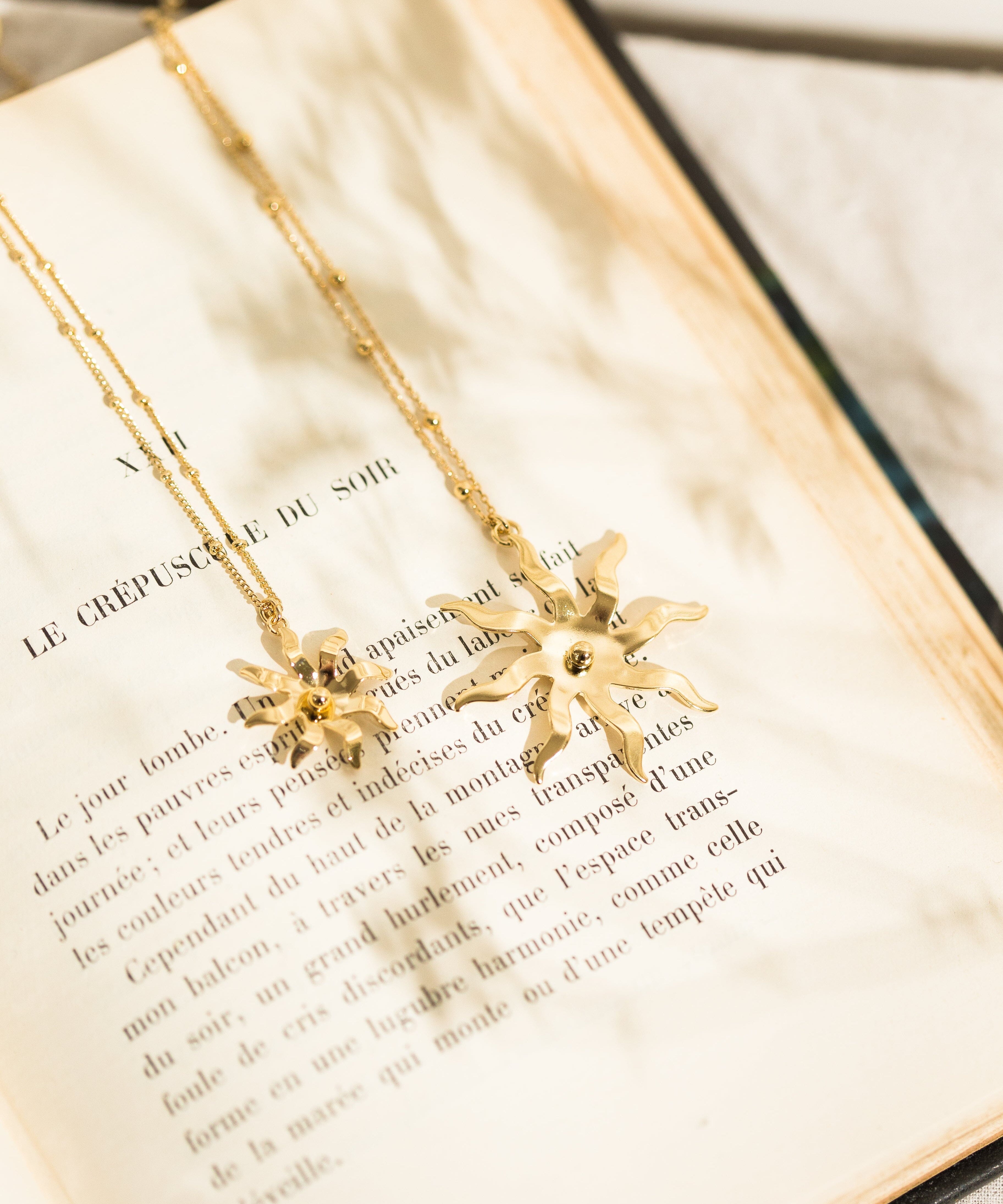 Collier Éos Or Soleil Colliers Monsieur Simone