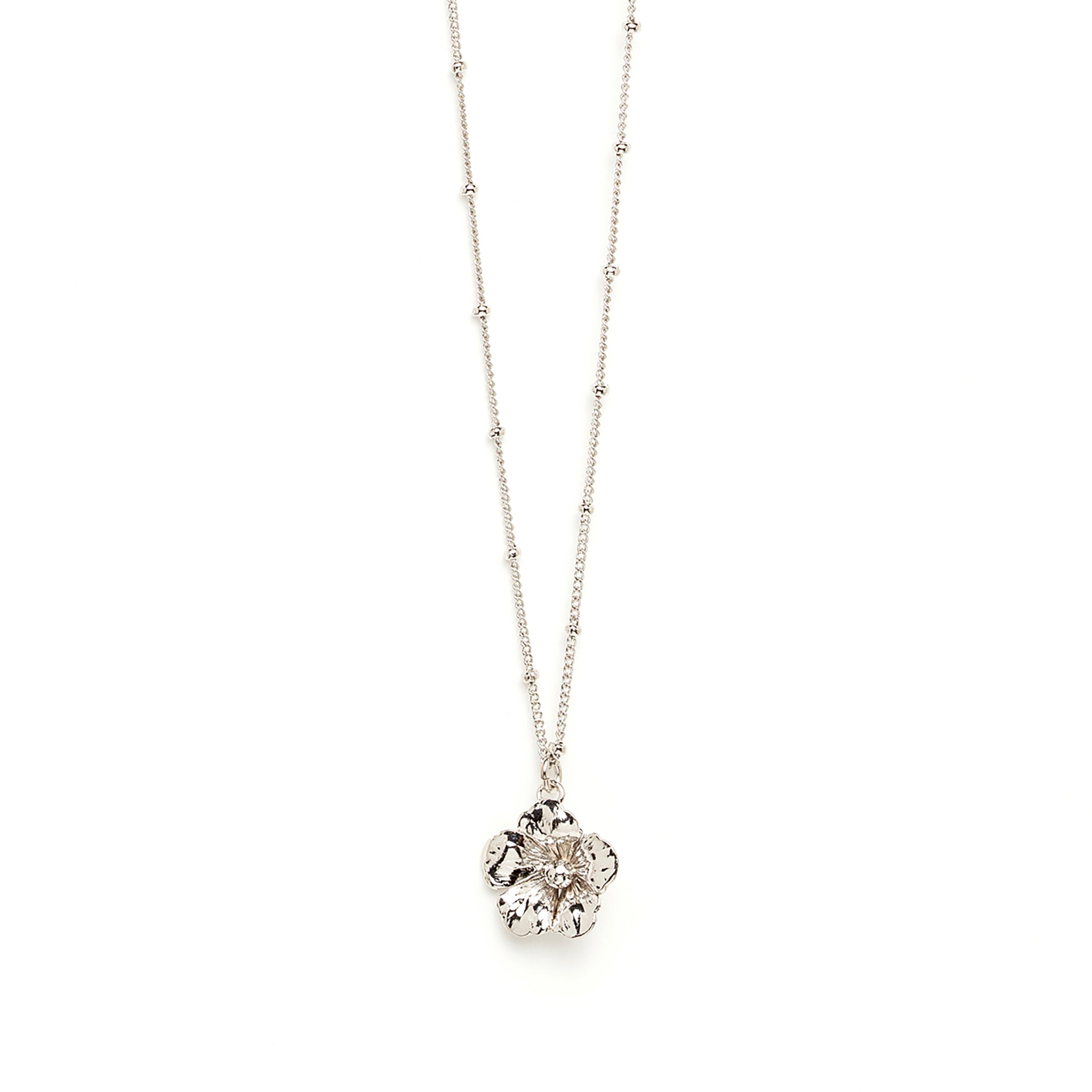 Collier Gaïa Argent Fleur Colliers Monsieur Simone