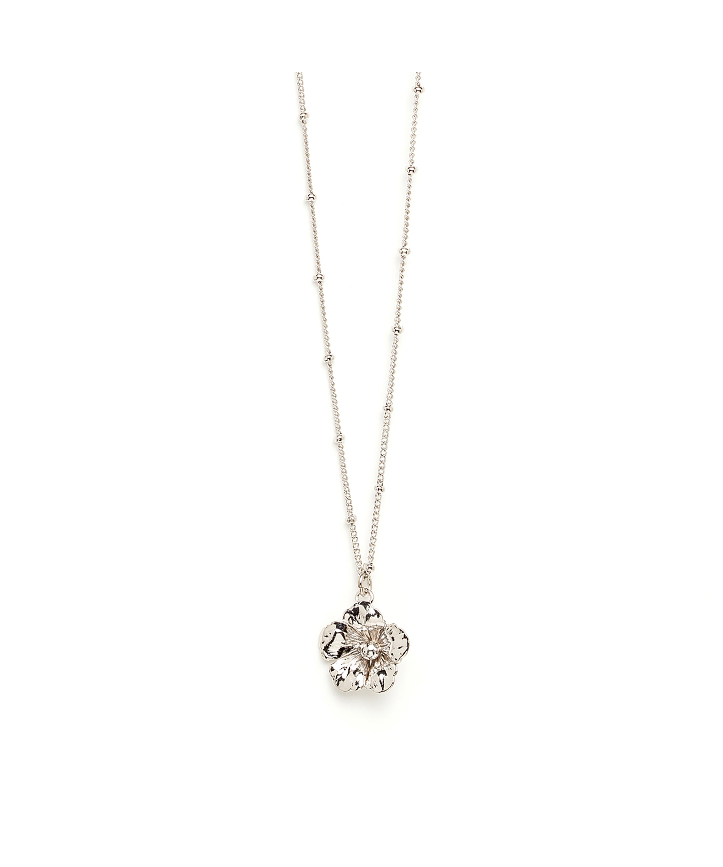Collier Gaïa Argent Fleur Colliers Monsieur Simone