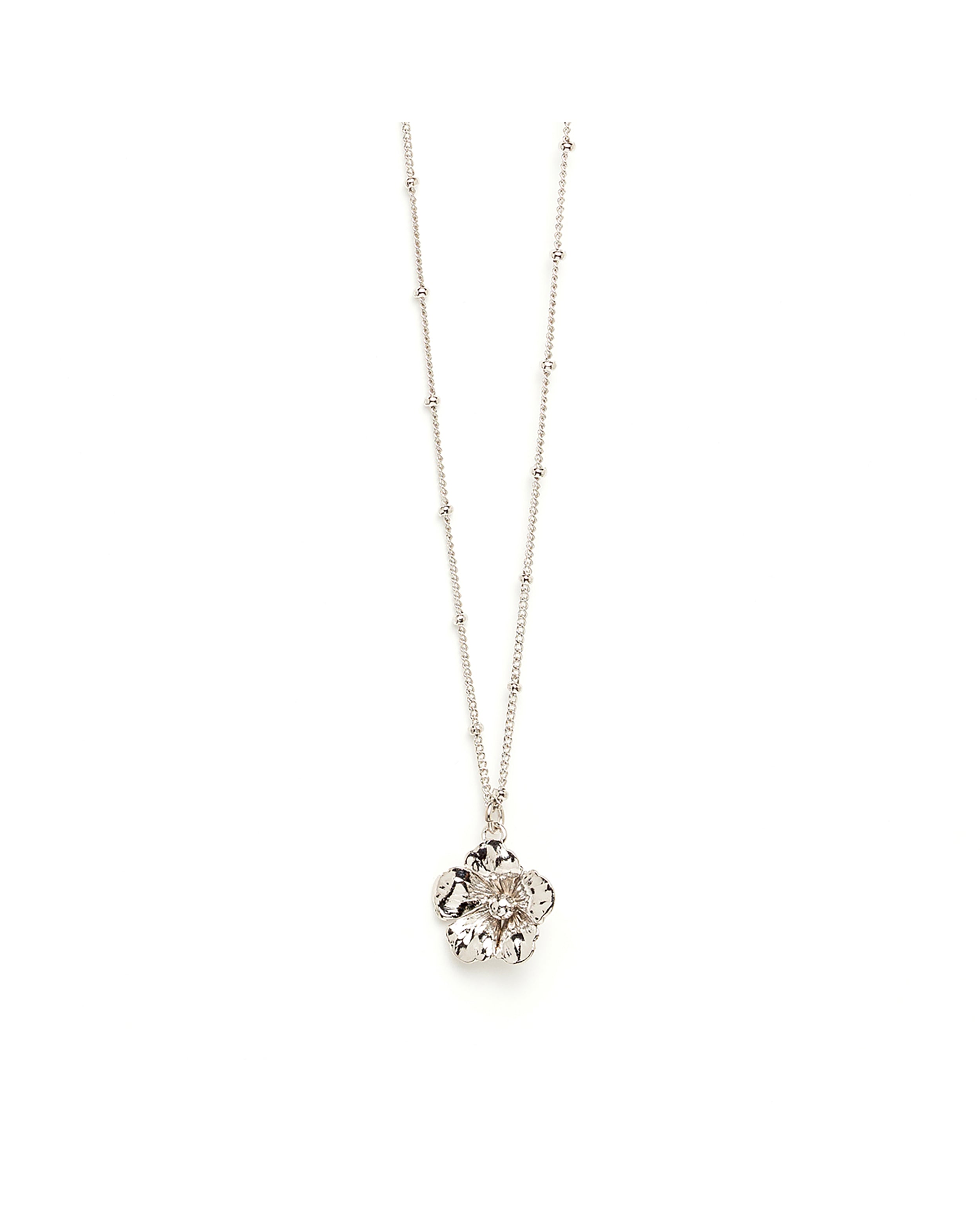 Collier Gaïa Argent Fleur Colliers Monsieur Simone
