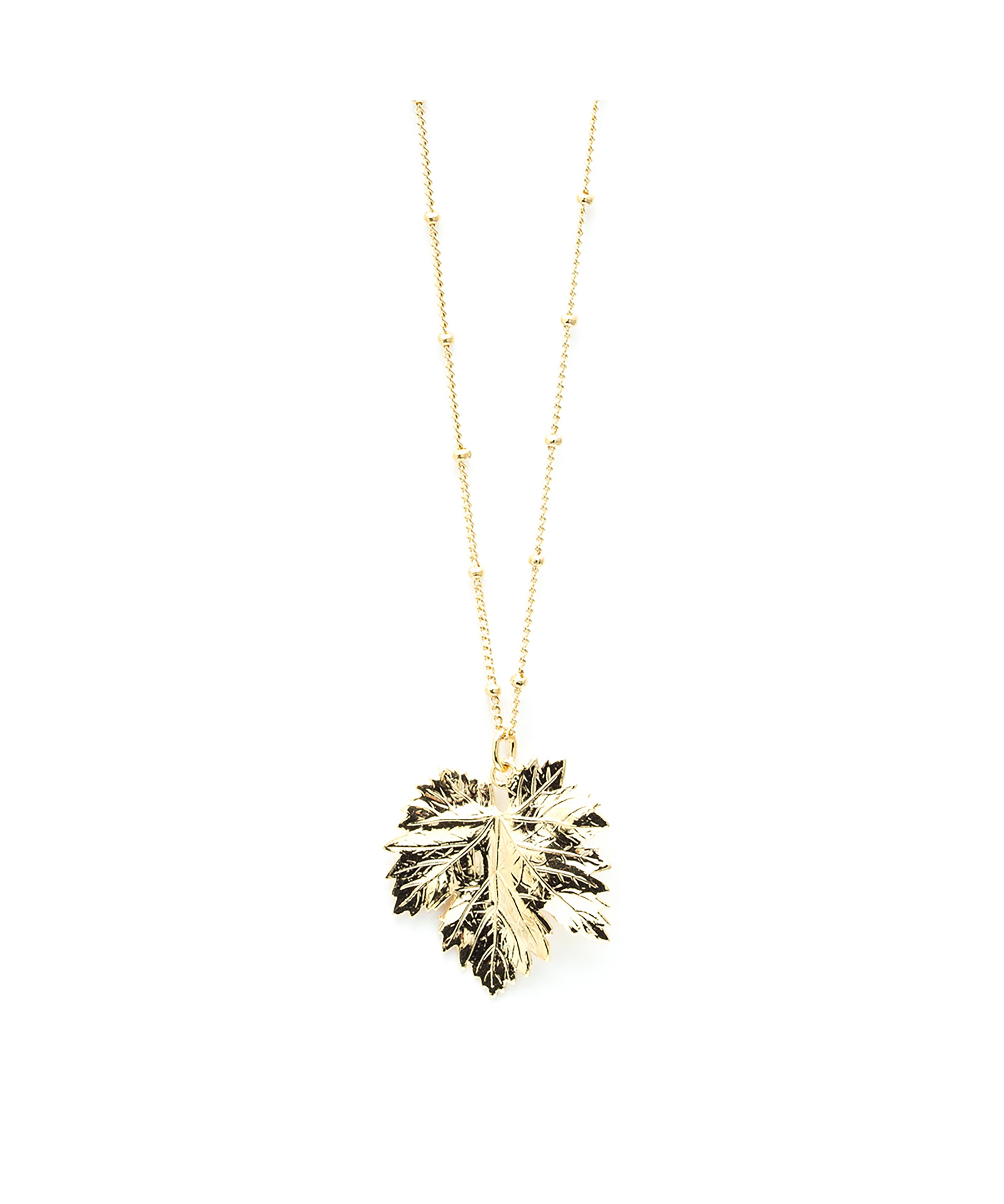 Collier Héra Or Feuille Colliers Monsieur Simone