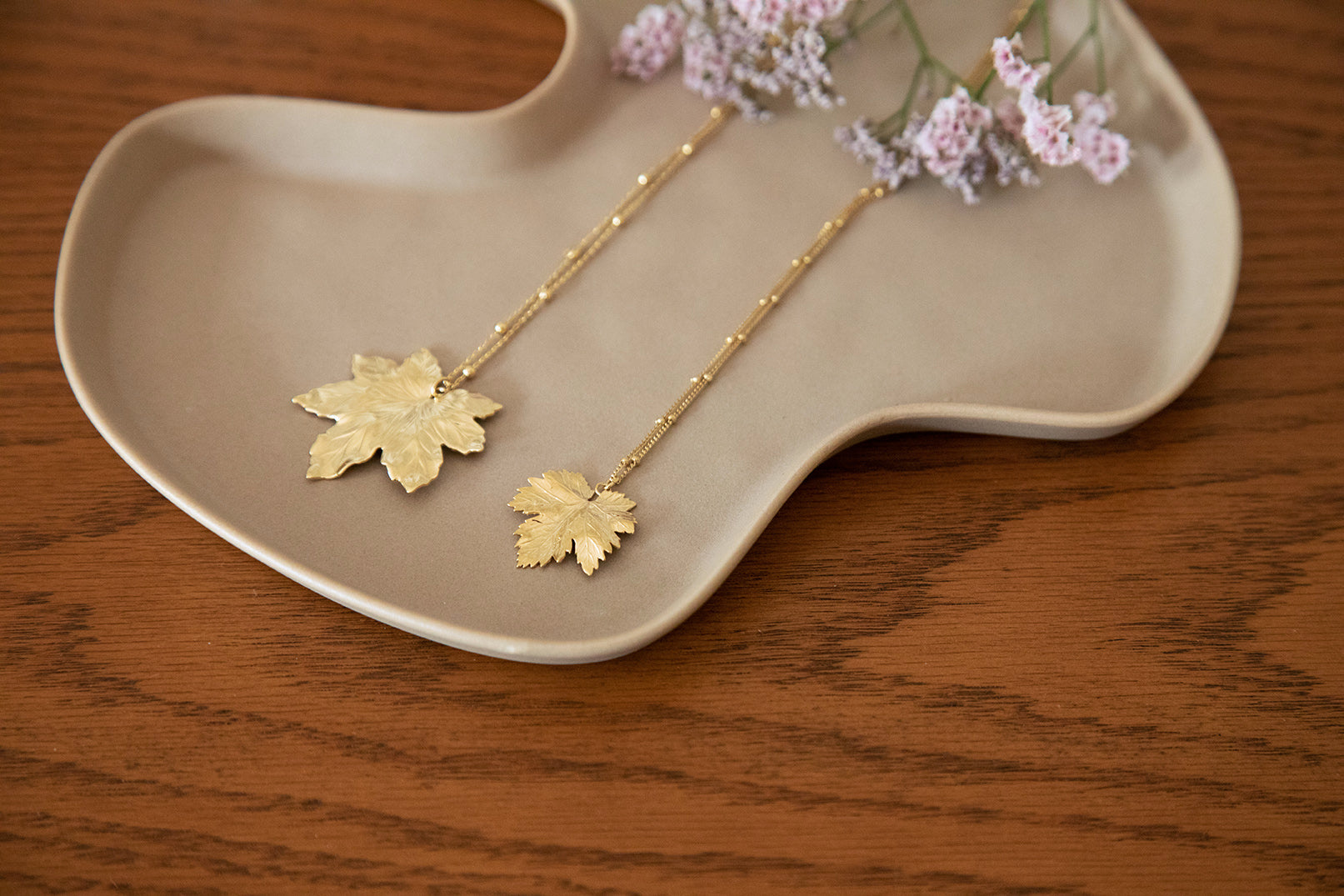 Collier Héra Or Feuille Colliers Monsieur Simone