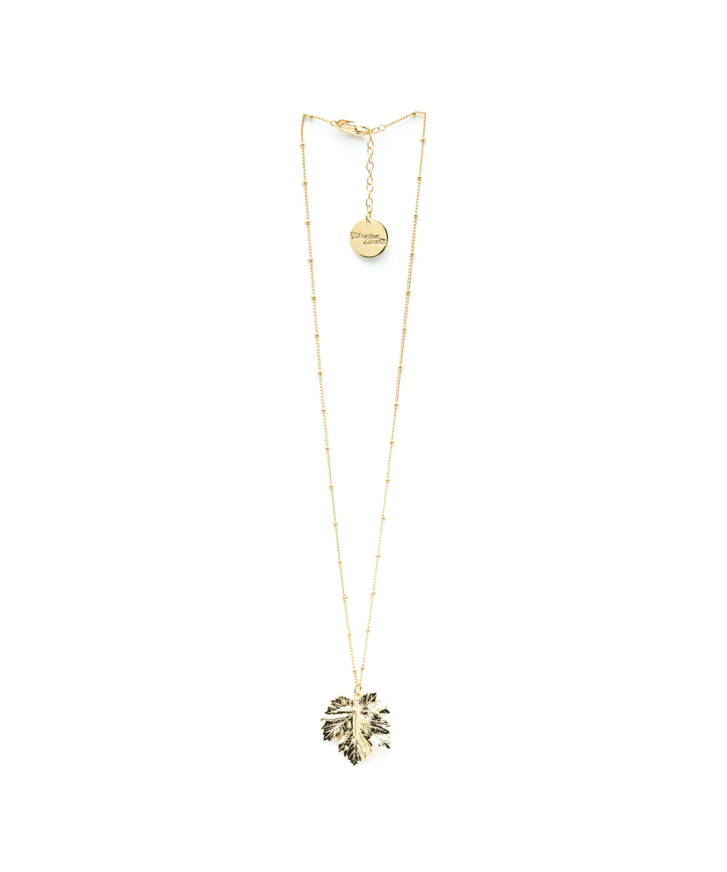 Collier Héra Or Feuille Colliers Monsieur Simone