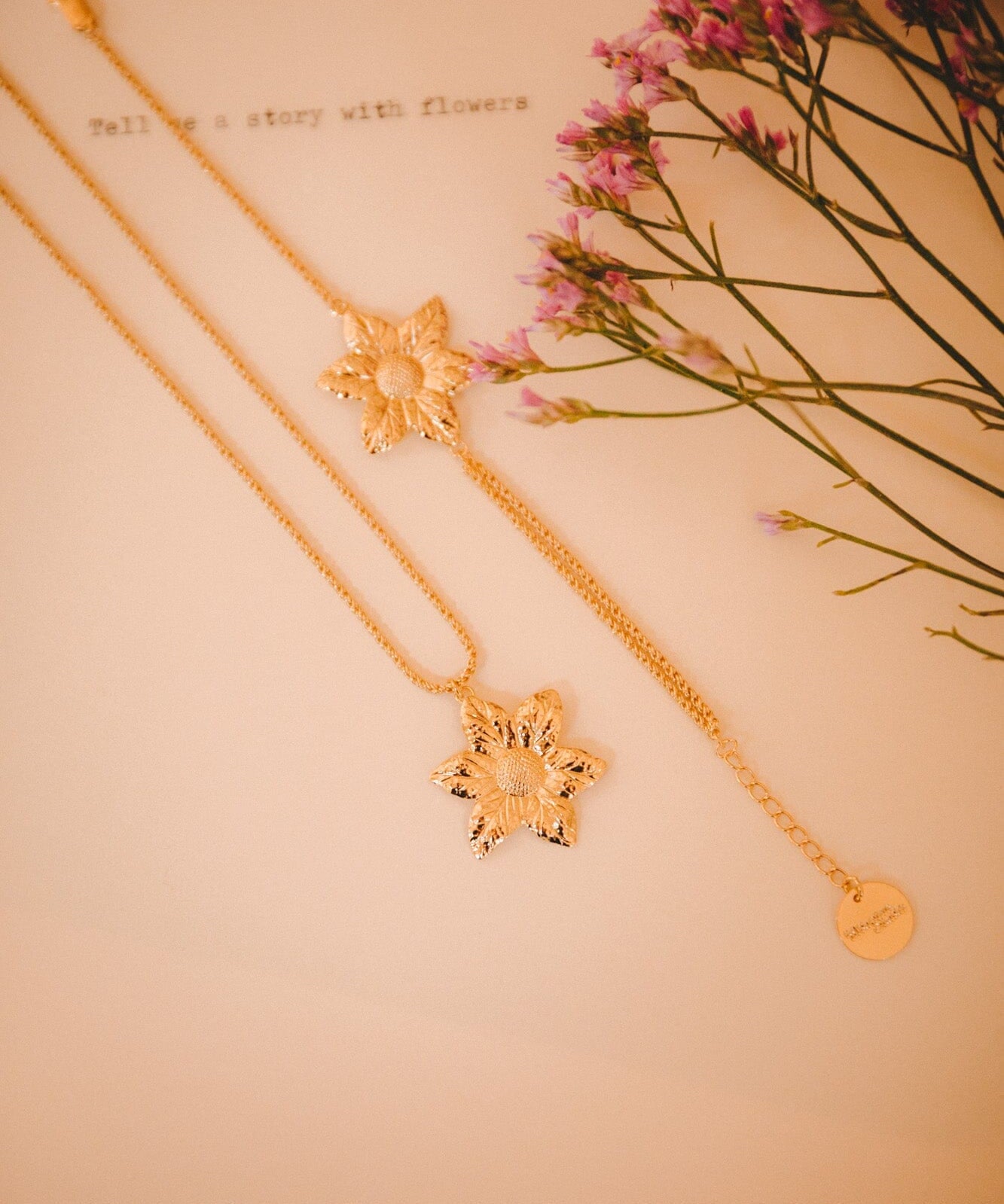 Collier Hespéris Or Fleur Colliers Monsieur Simone
