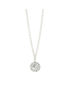 Collier Hestia Argent Rond Martelé Colliers Monsieur Simone