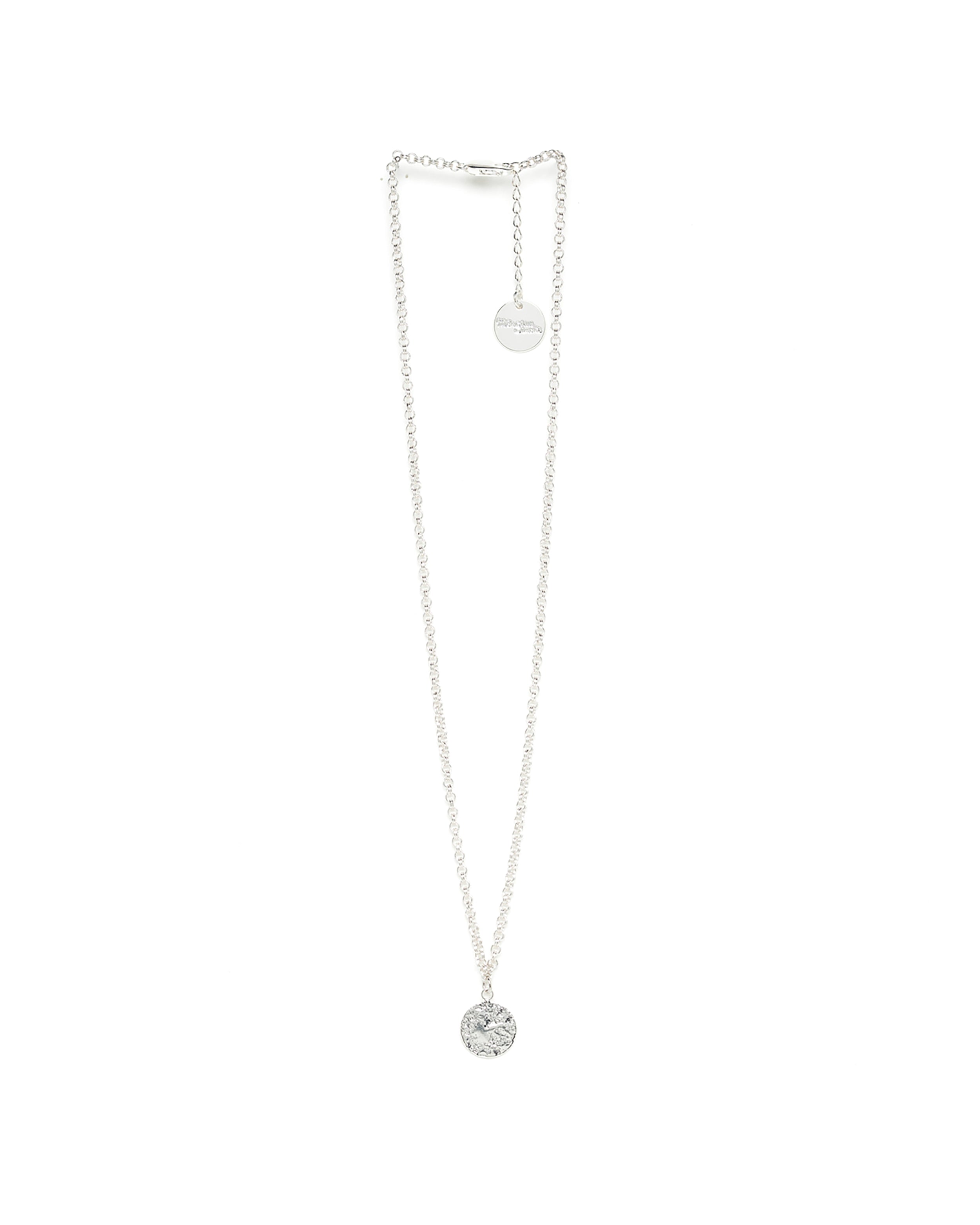 Collier Hestia Argent Rond Martelé Colliers Monsieur Simone