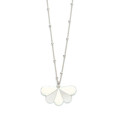 Collier Milo Argent Ivoire Paon Rayures Colliers Monsieur Simone