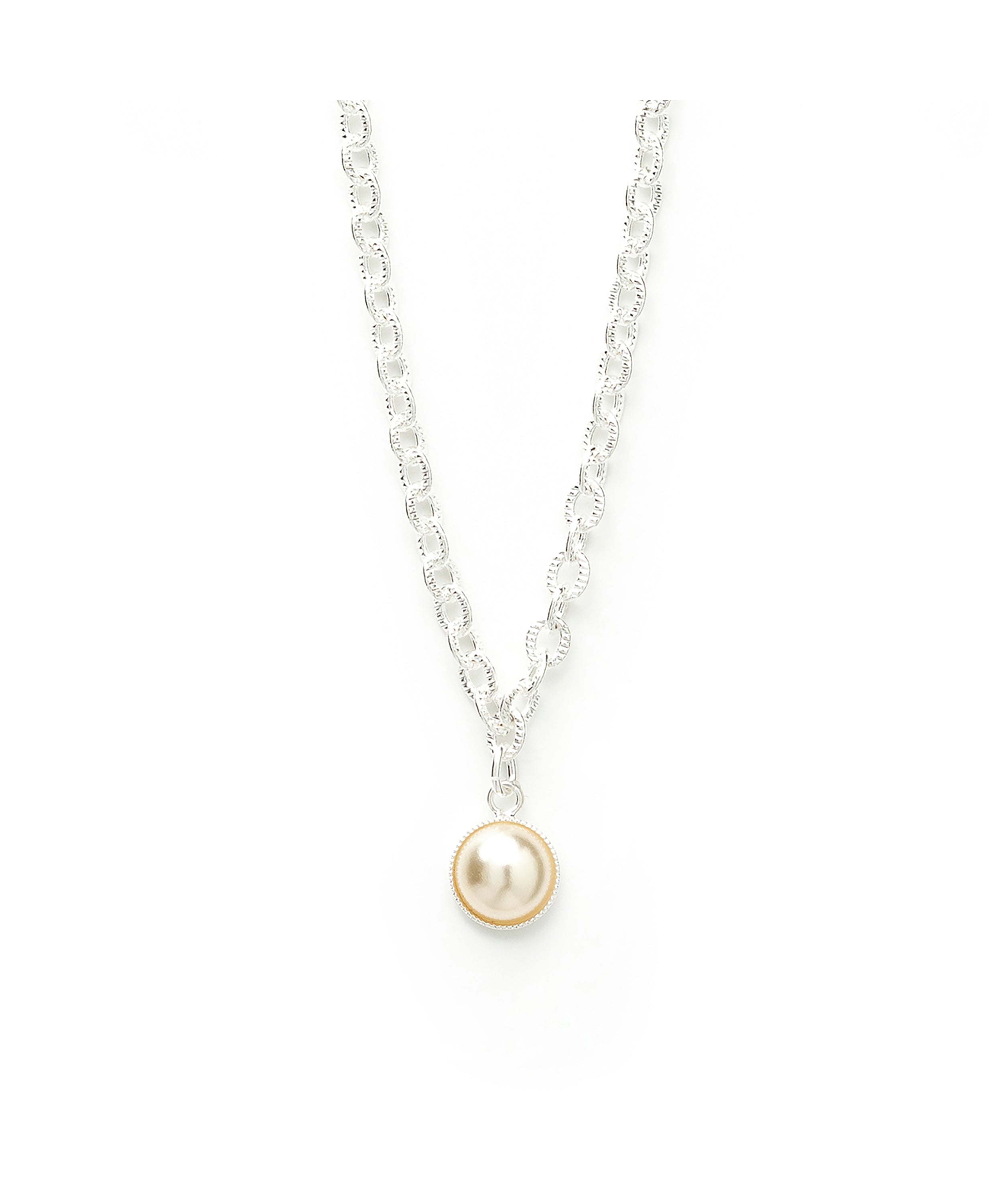Collier Nélya Argent Perle Colliers Monsieur Simone