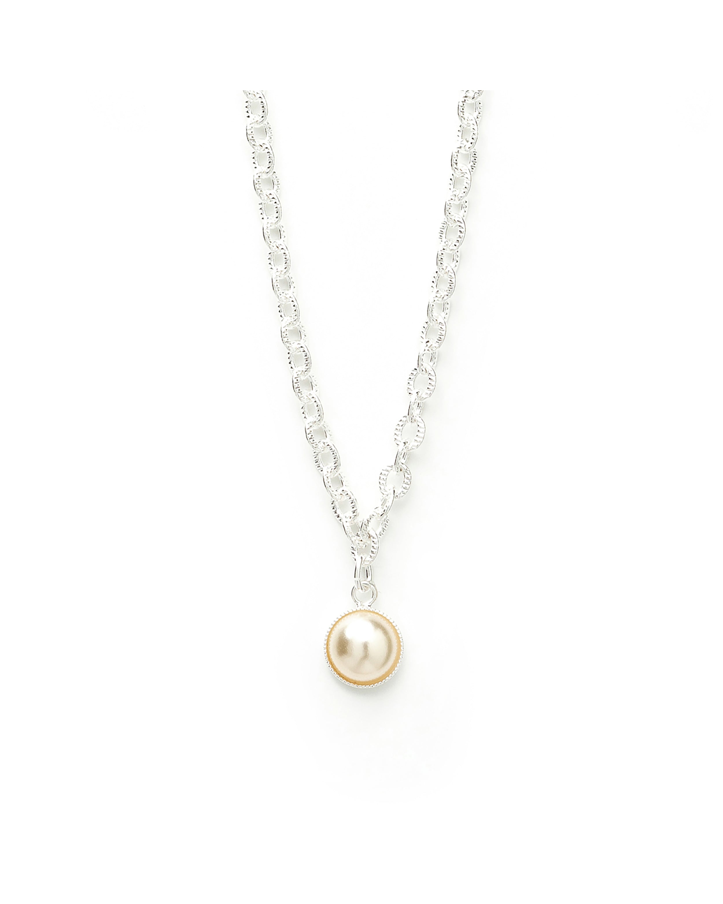Collier Nélya Argent Perle Colliers Monsieur Simone