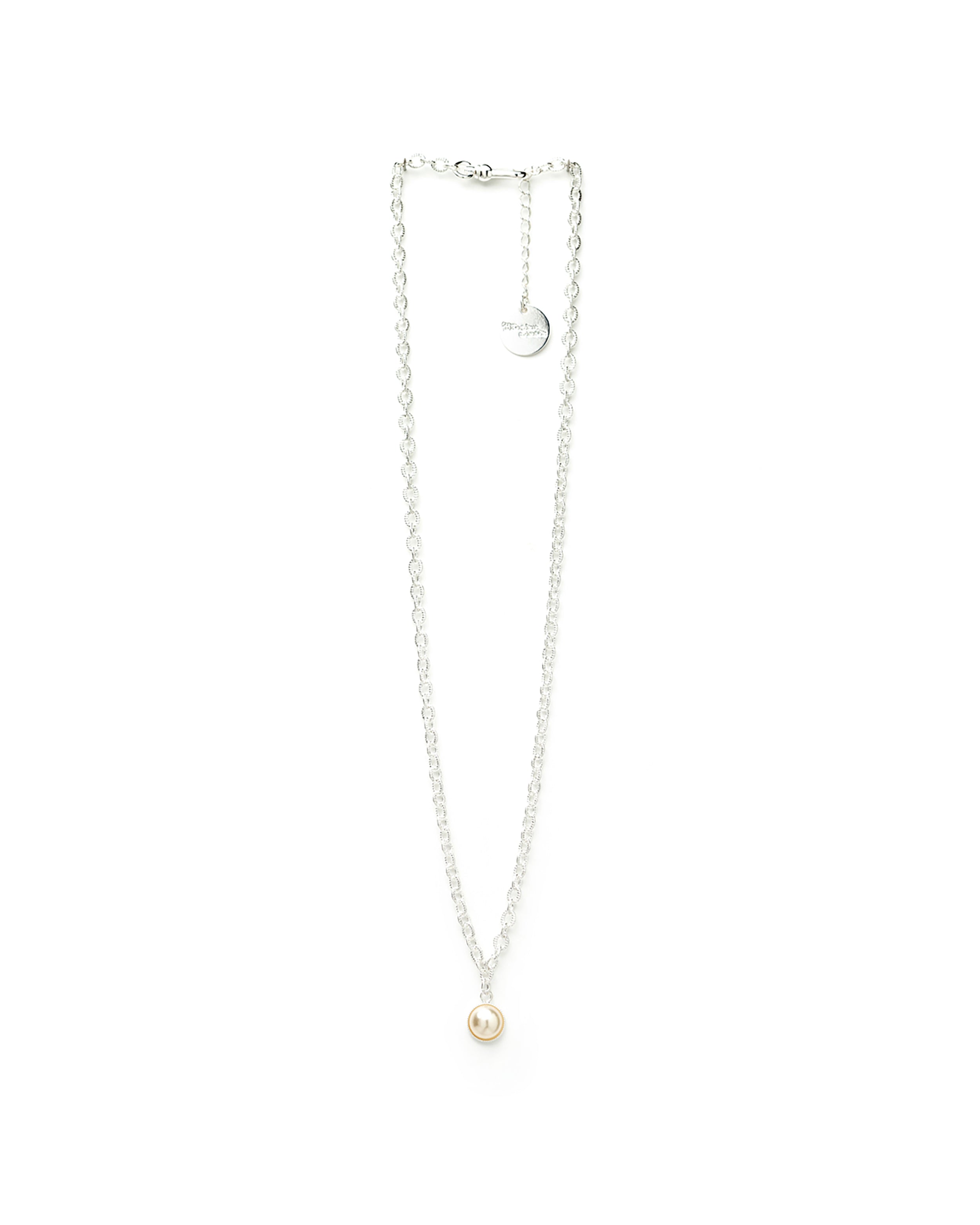 Collier Nélya Argent Perle Colliers Monsieur Simone
