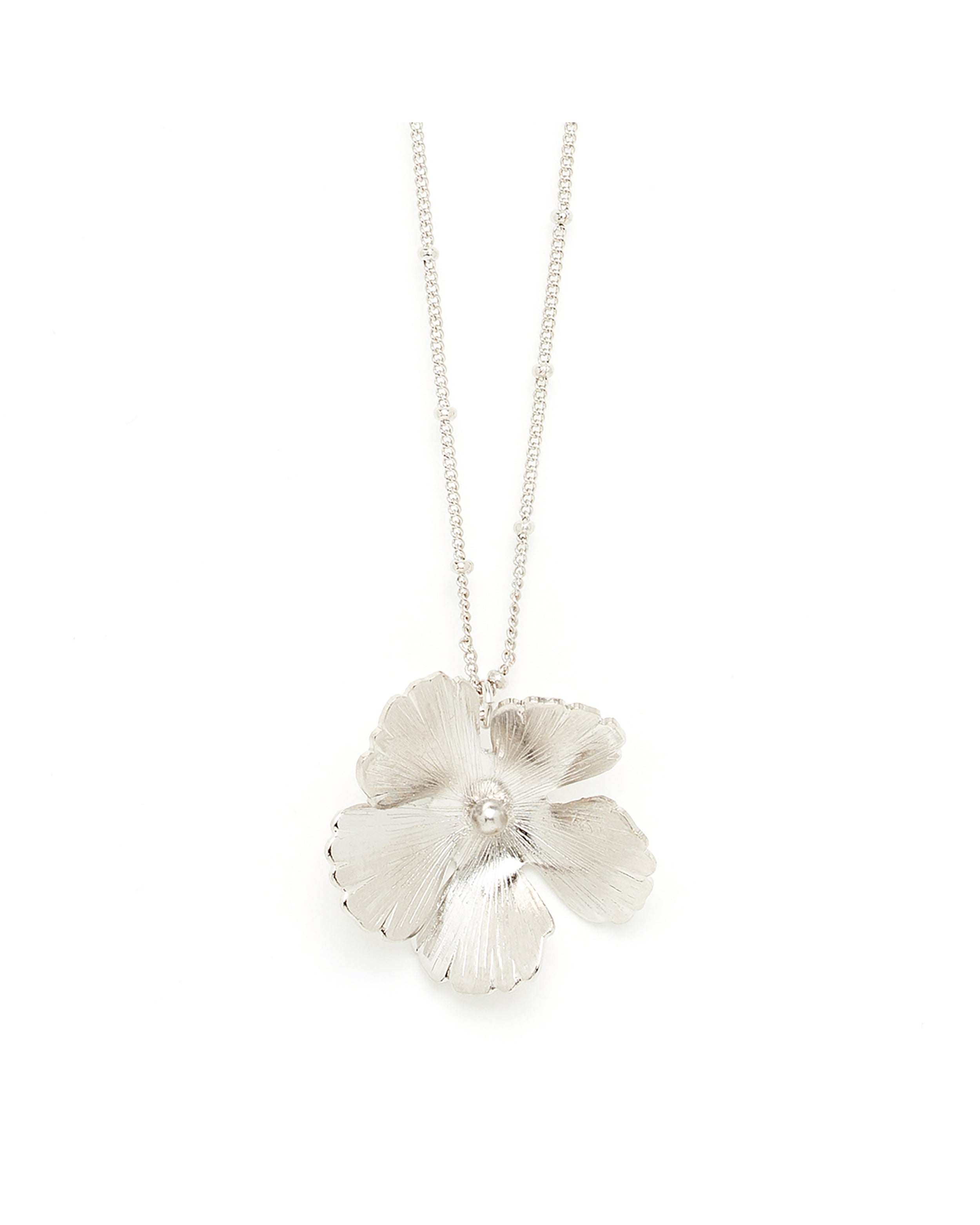 Collier Orphée Argent Fleur Colliers Monsieur Simone