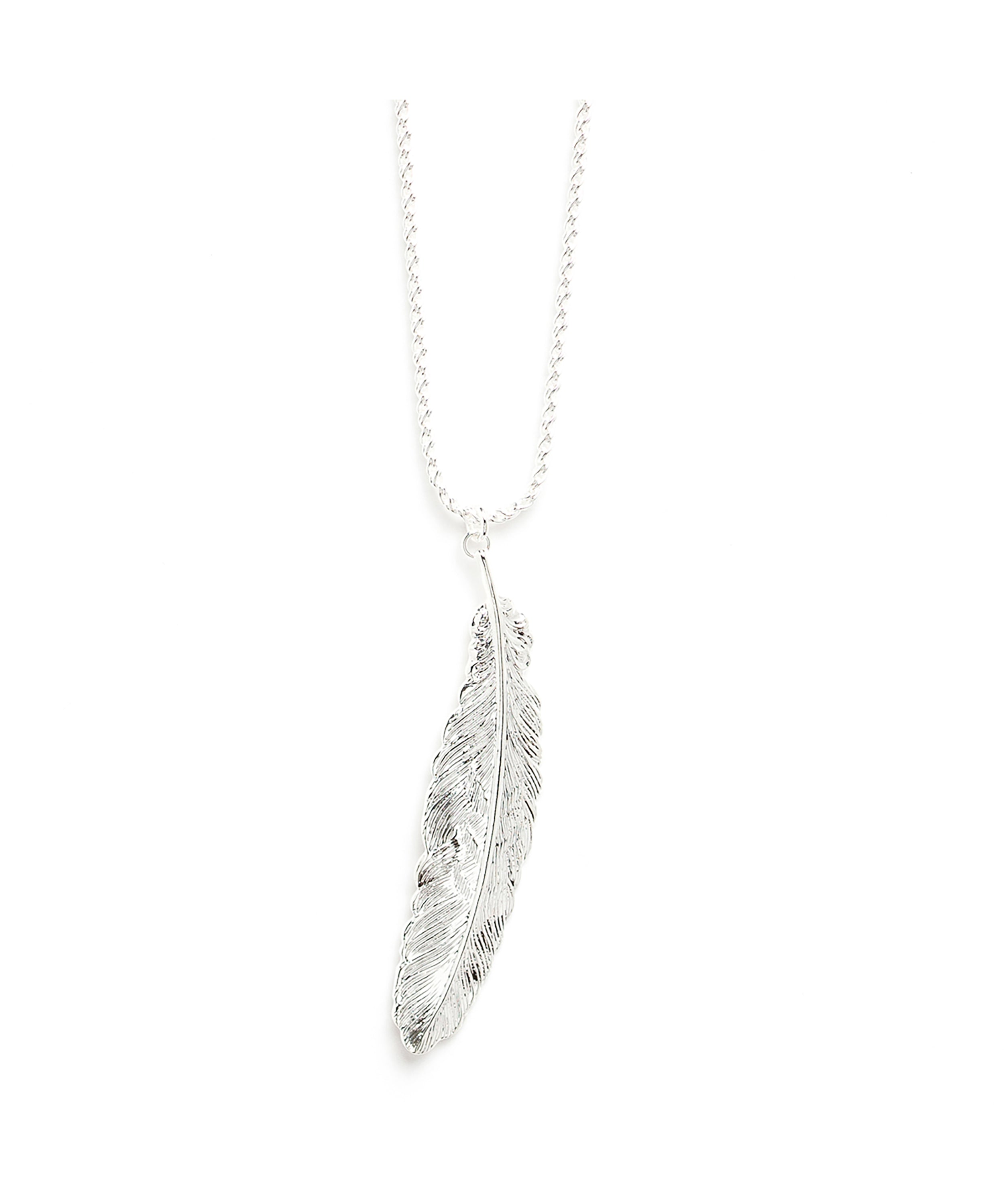 Collier Phébé Argent Plume Colliers Monsieur Simone