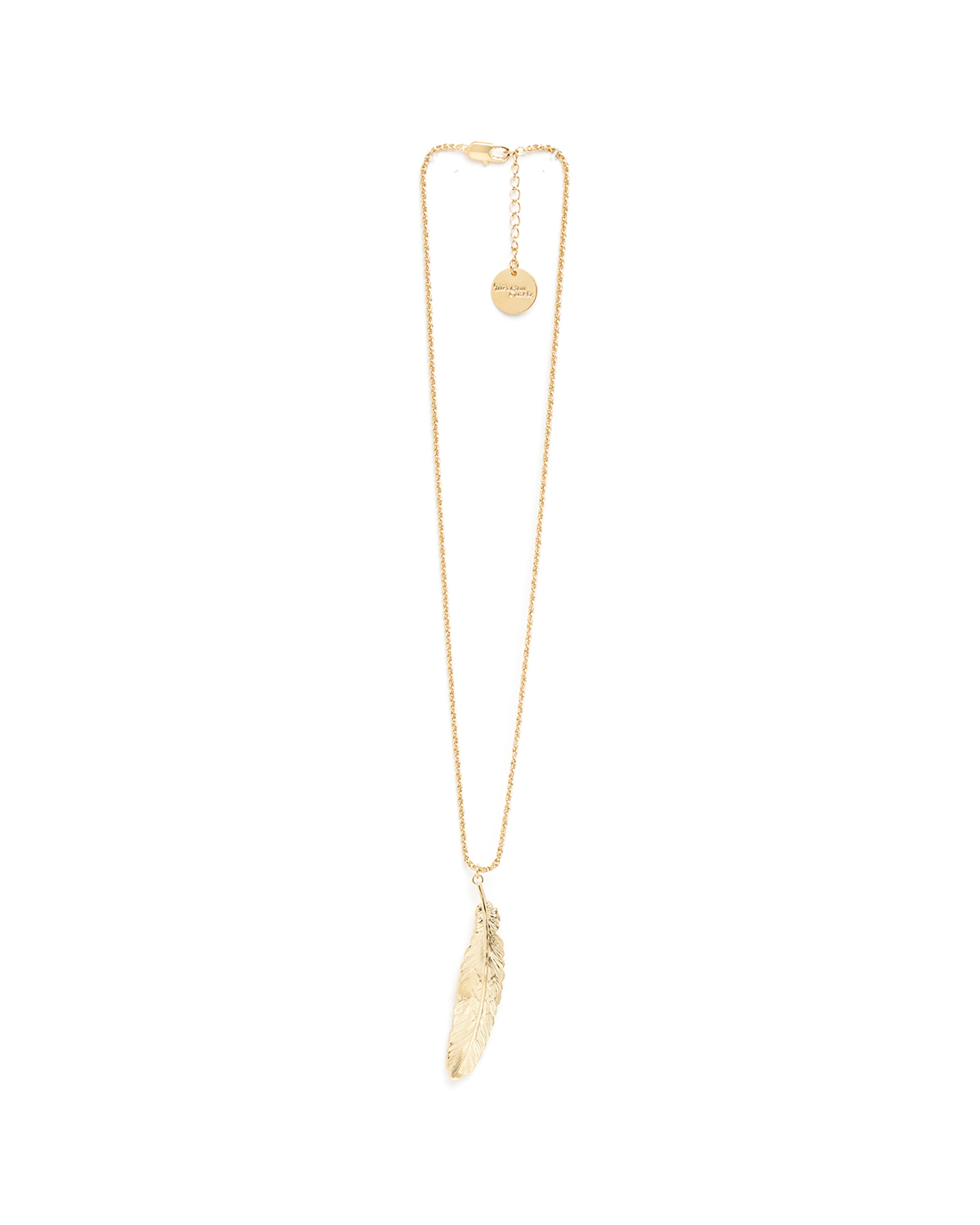 Collier Phébé Or Plume Colliers Monsieur Simone