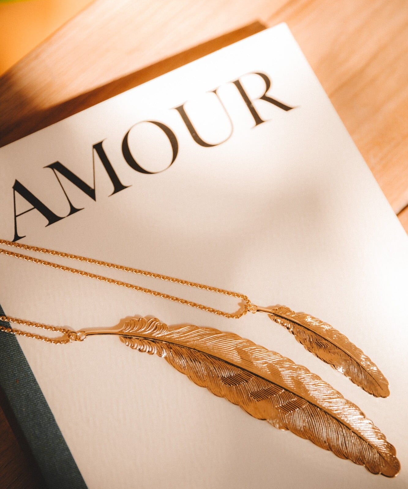 Collier Phébé Or Plume Colliers Monsieur Simone