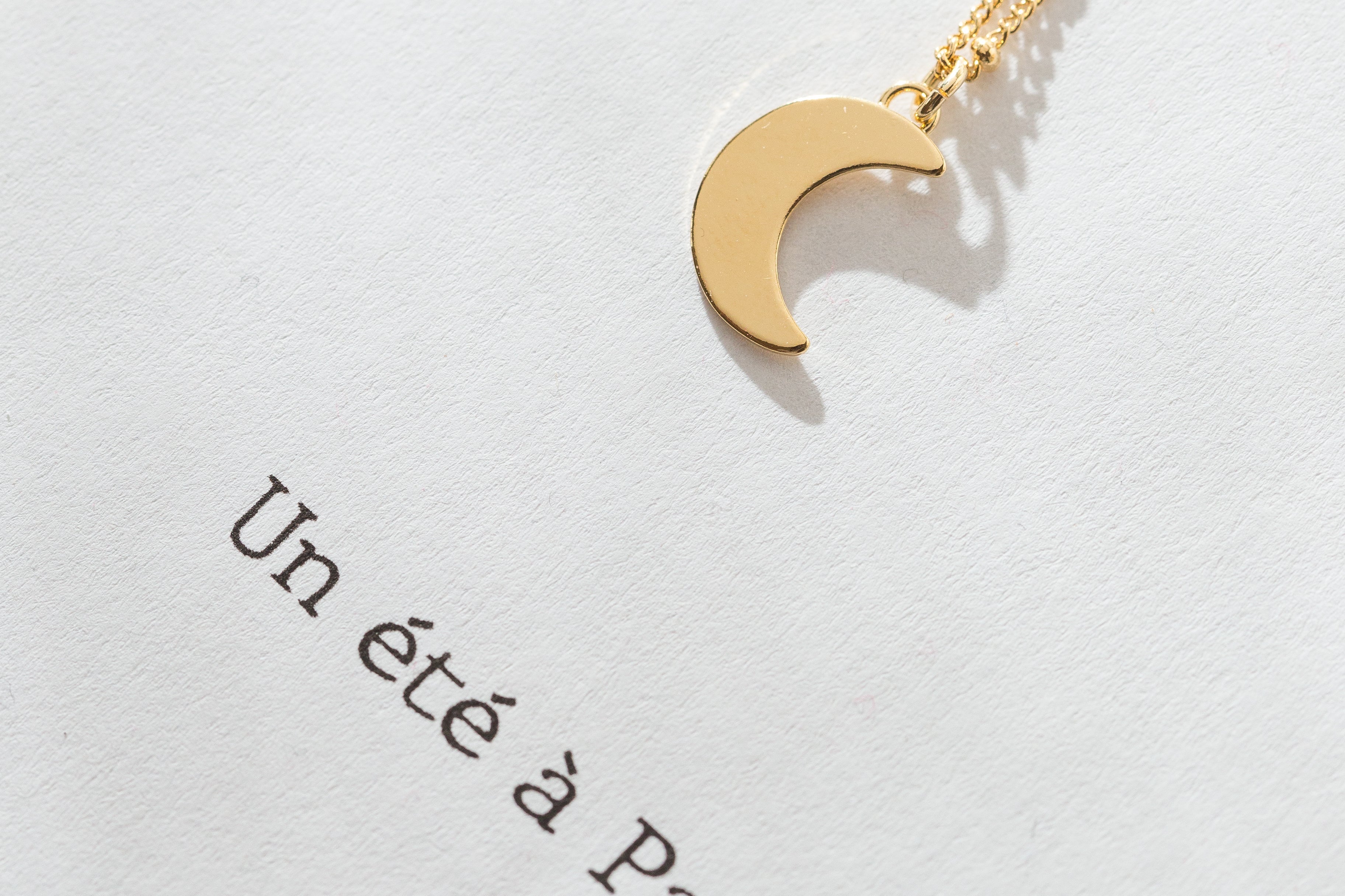 Collier Séléné Or Lune Colliers Monsieur Simone