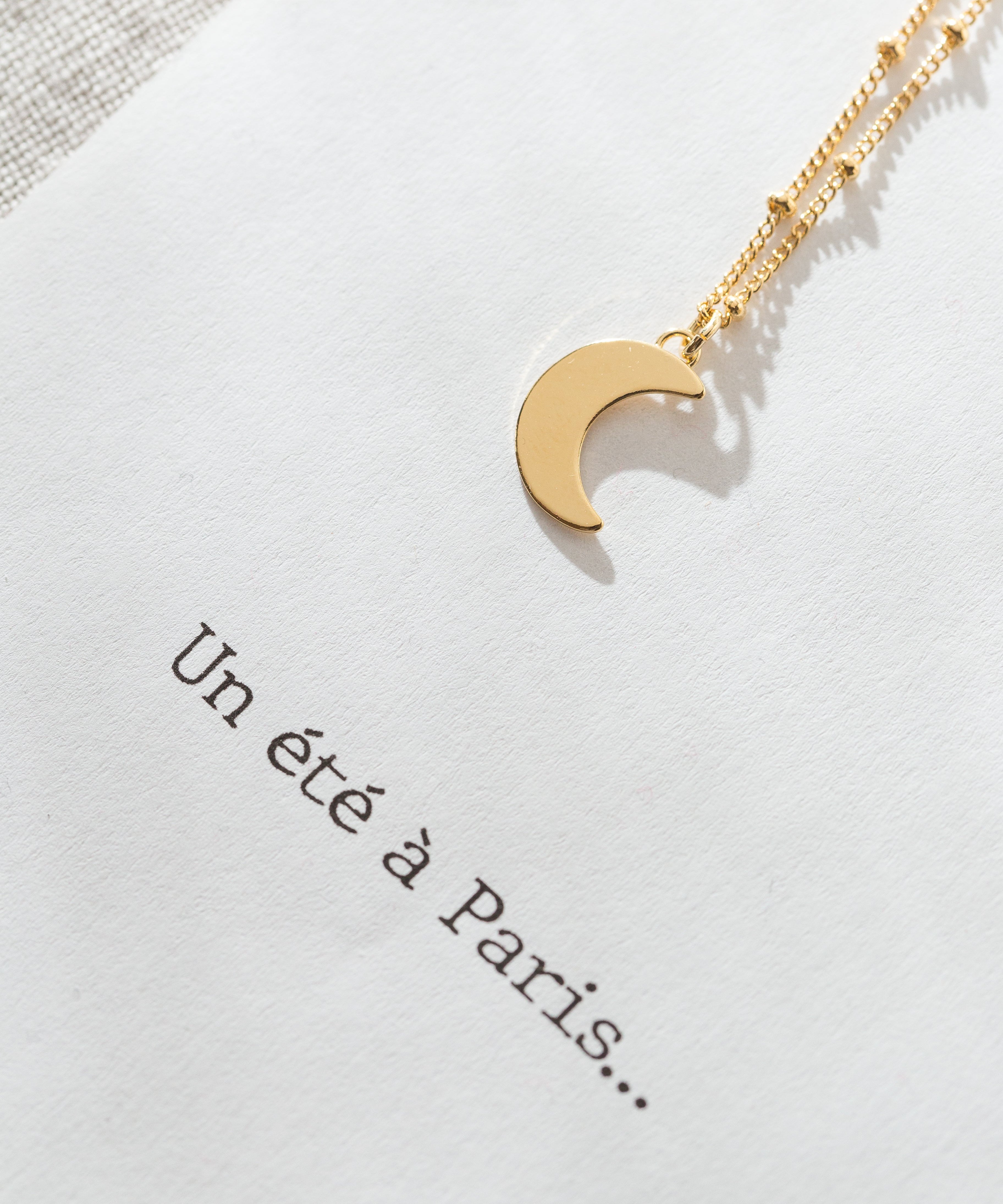 Collier Séléné Or Lune Colliers Monsieur Simone