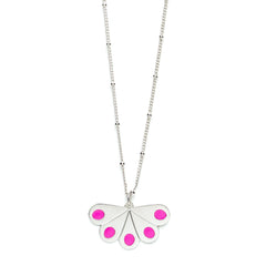 Collier Tao Argent Rose Paon Ronds Colliers Monsieur Simone