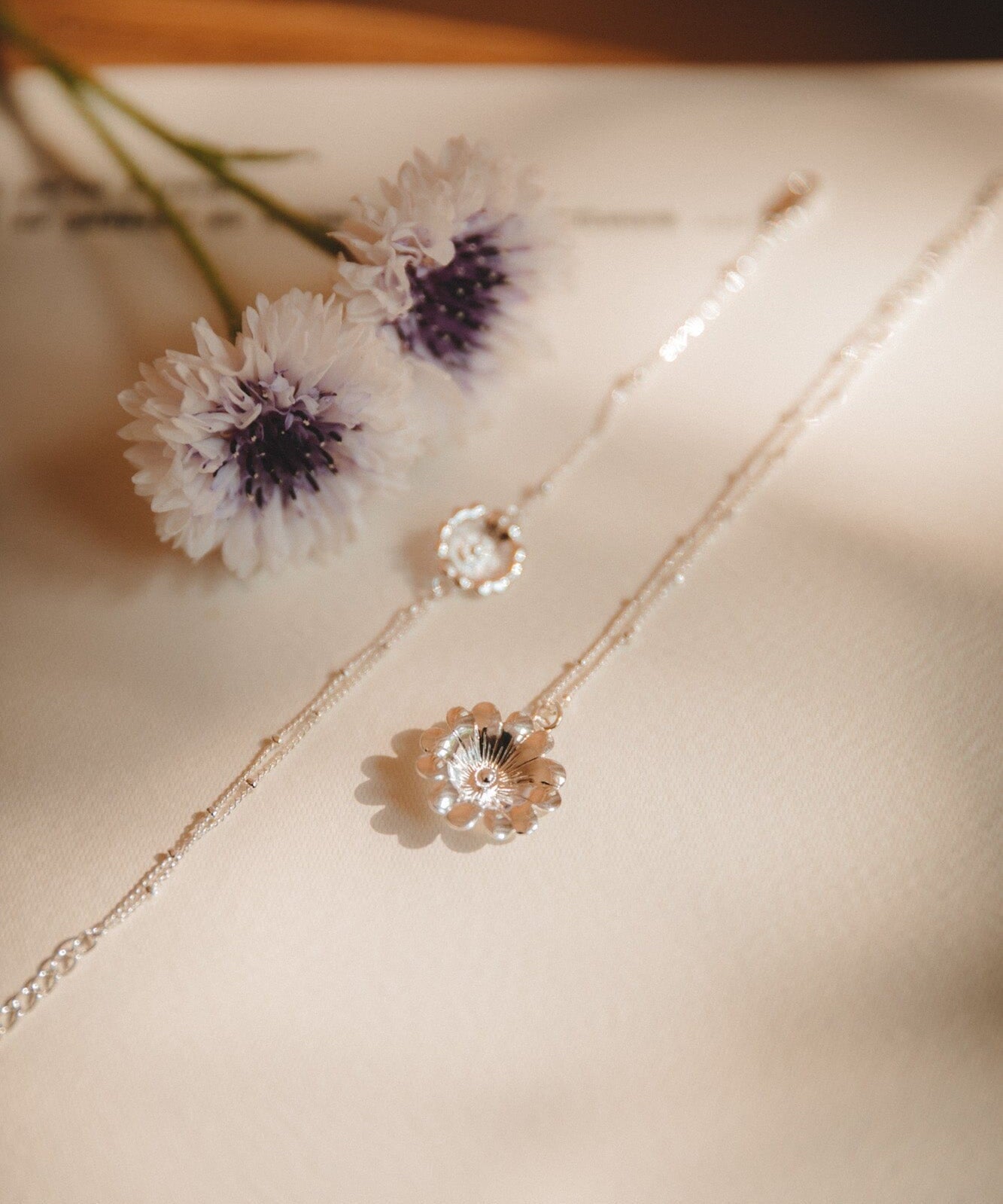 Collier Théia Argent Fleur Colliers Monsieur Simone