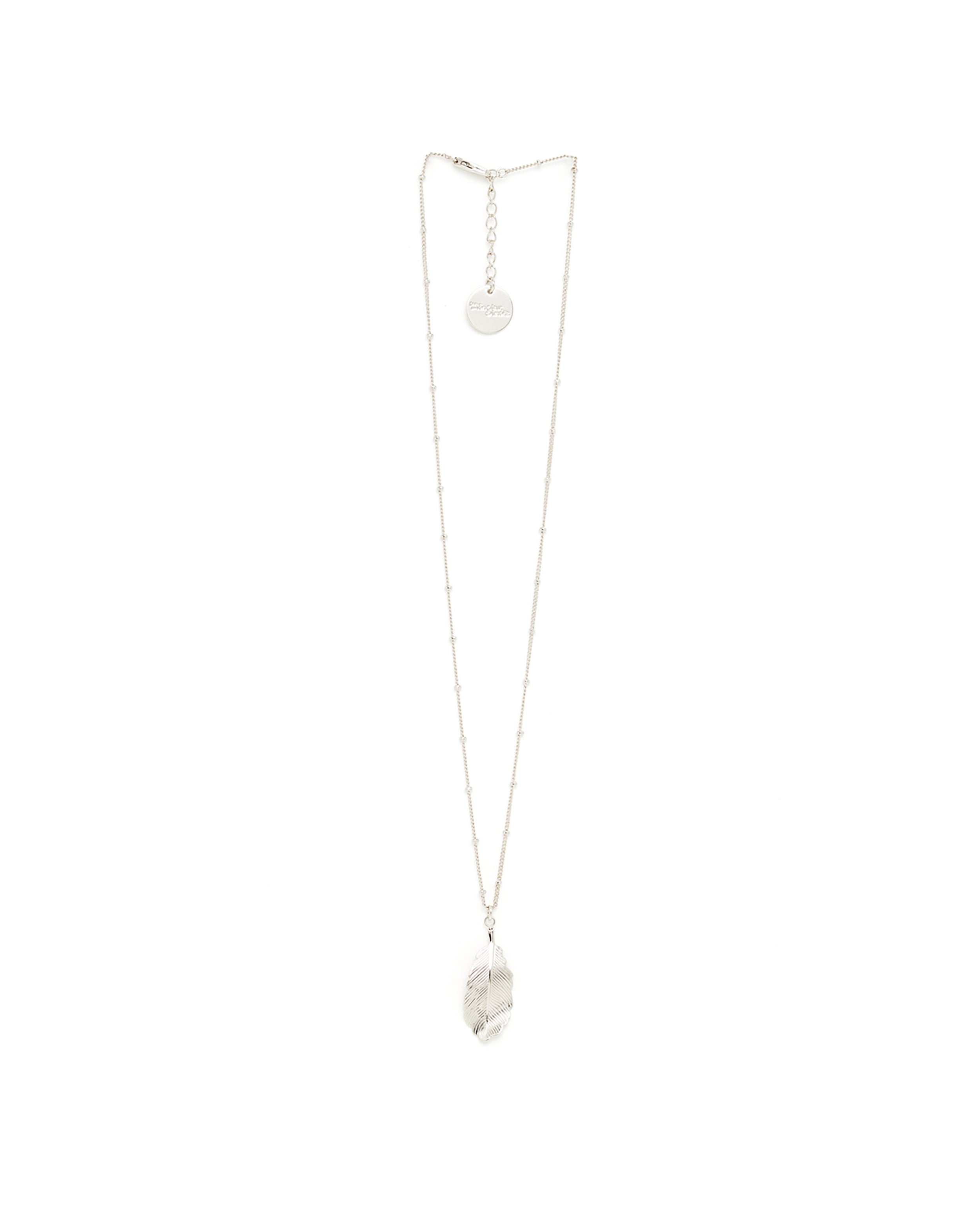 Collier Zéphyr Argent Feuille Colliers Monsieur Simone