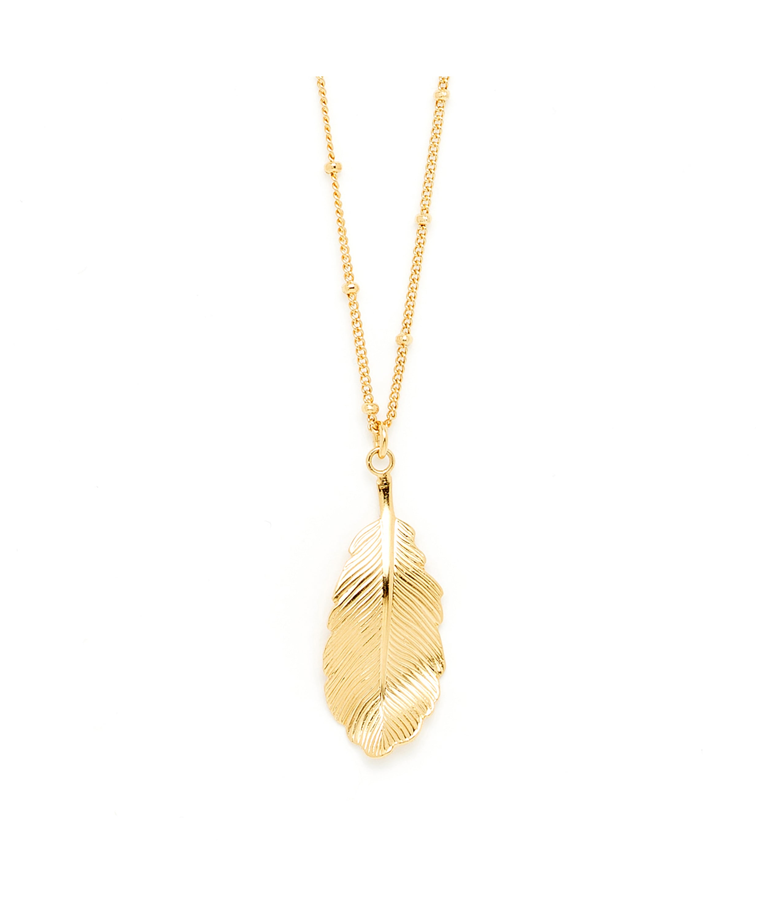 Collier Zéphyr Or Feuille Colliers Monsieur Simone