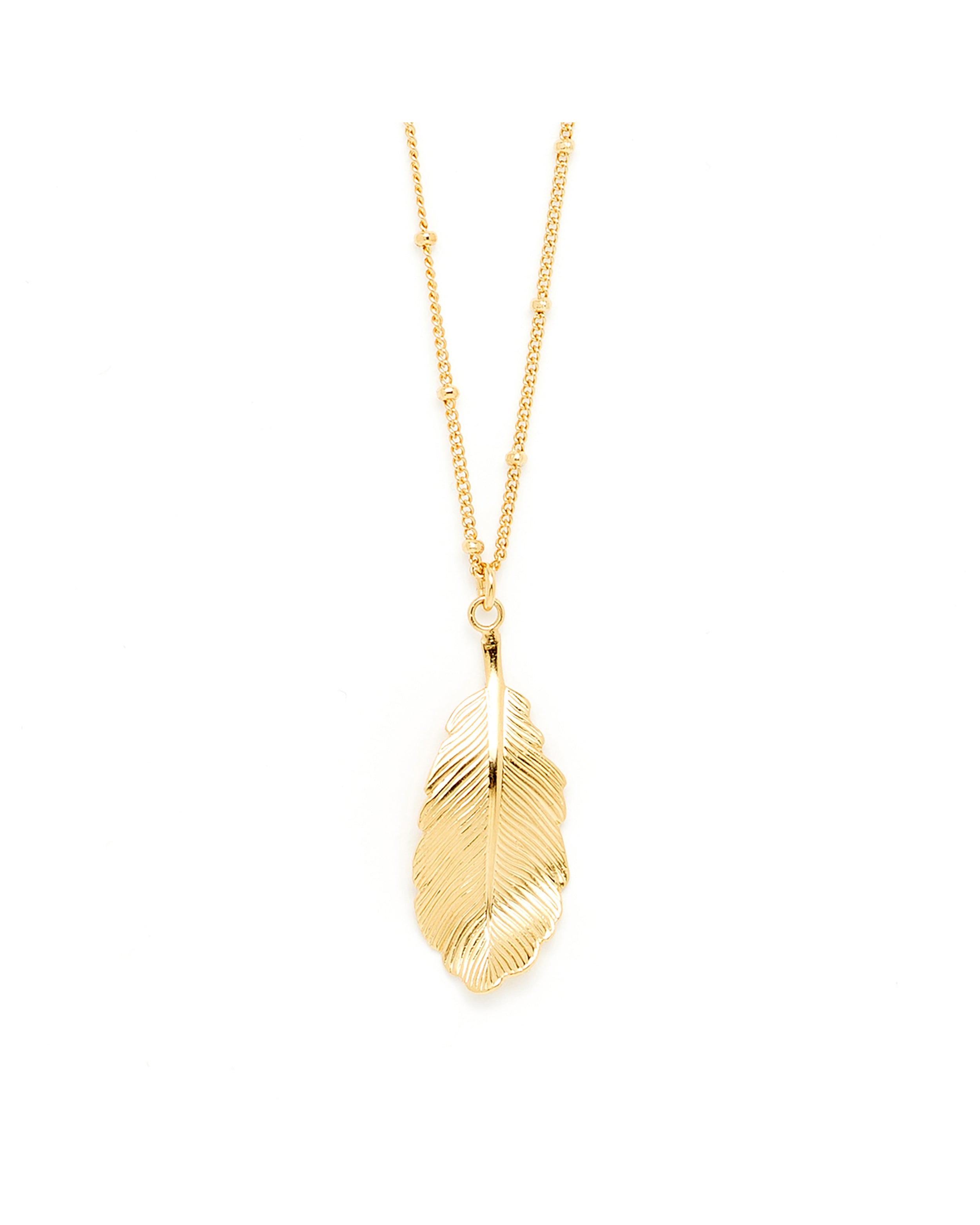 Collier Zéphyr Or Feuille Colliers Monsieur Simone