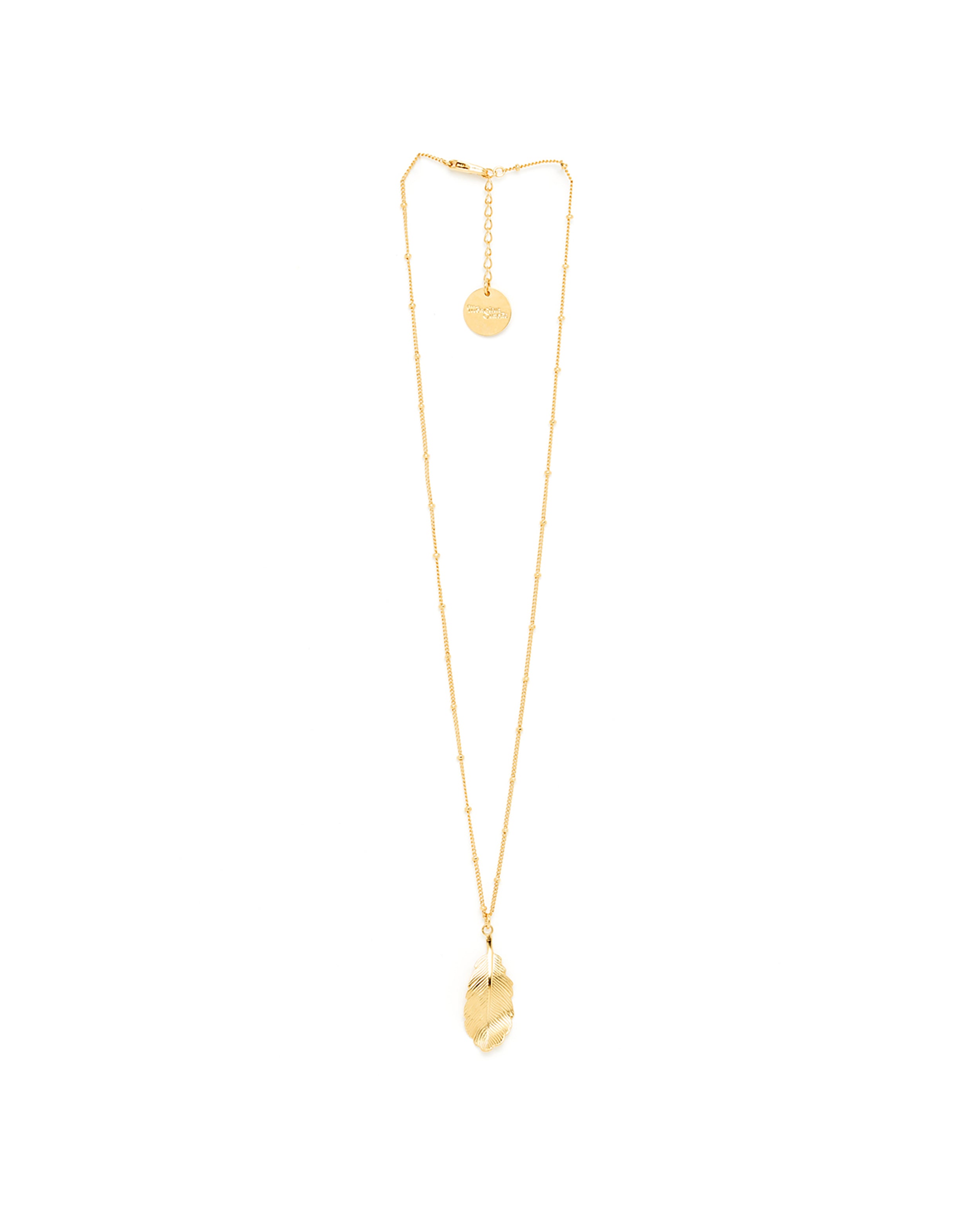 Collier Zéphyr Or Feuille Colliers Monsieur Simone