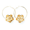 Créoles Aglaé Or Fleur Boucles d'Oreilles Monsieur Simone