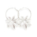 Créoles Chloris Argent Fleurs Boucles d'Oreilles Monsieur Simone