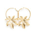 Créoles Chloris Or Fleurs Boucles d'Oreilles Monsieur Simone