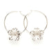 Créoles Gaïa Argent Fleurs Boucles d'Oreilles Monsieur Simone