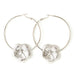 Créoles Hélios Argent Fleurs Boucles d'Oreilles Monsieur Simone