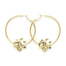 Créoles Héra Or Feuilles Boucles d'Oreilles Monsieur Simone