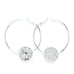 Créoles Hestia Argent Ronds Martelés Boucles d'Oreilles Monsieur Simone