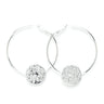 Créoles Hestia Argent Ronds Martelés Boucles d'Oreilles Monsieur Simone