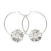 Créoles Maïa Argent Fleurs Boucles d'Oreilles Monsieur Simone