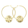 Créoles Maïa Or Fleurs Boucles d'Oreilles Monsieur Simone