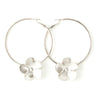 Créoles Orphée Argent Fleurs Boucles d'Oreilles Monsieur Simone