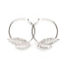 Créoles Thalie Argent Feuilles Boucles d'Oreilles Monsieur Simone