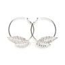 Créoles Thalie Argent Feuilles Boucles d'Oreilles Monsieur Simone