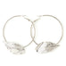 Créoles Zéphyr Argent Feuilles Boucles d'Oreilles Monsieur Simone