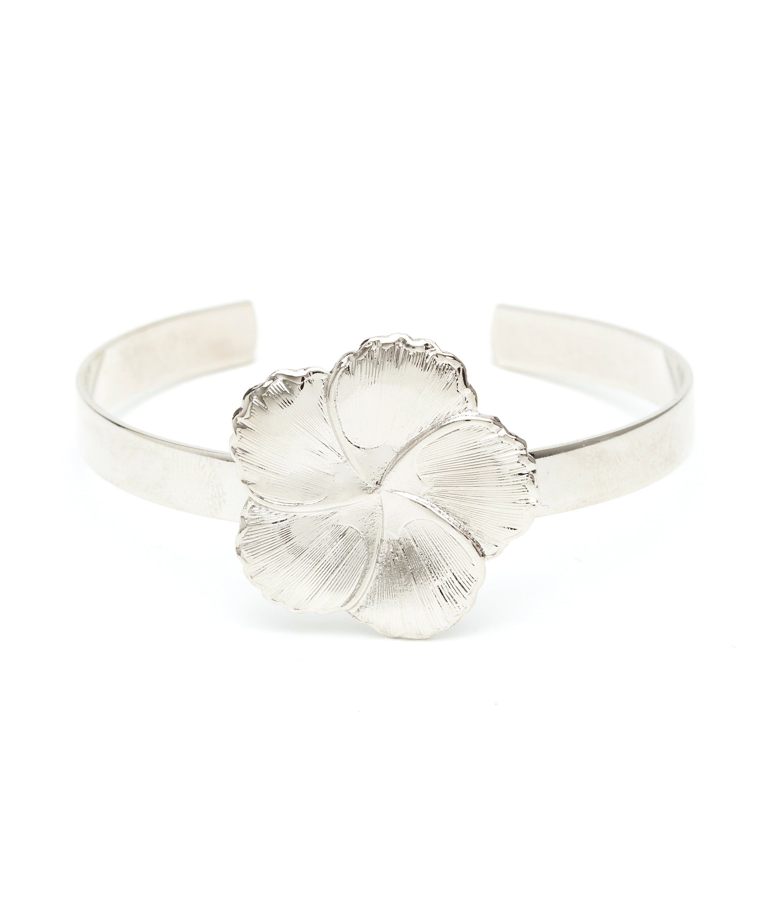 Jonc Hélios Argent Fleur Bracelets Monsieur Simone