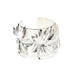 Manchette Chloris Argent Fleurs Bracelets Monsieur Simone